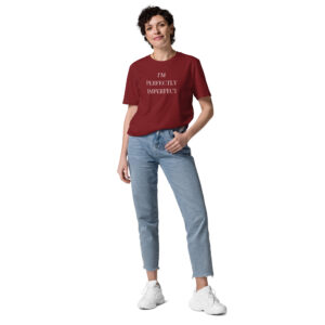 Unisex organic cotton "I'm Perfectly Imperfect" t-shirt
